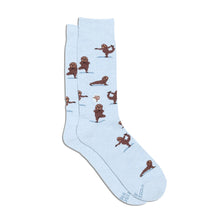 Load image into Gallery viewer, Socks that Support Mental Health | Blue Sloths: Medium
