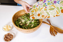 Load image into Gallery viewer, Reusable Beeswax Food Wrap - 3 Wrap (1 Small/1 Medium/1 Large) - Garden Party Print
