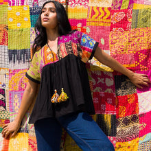 Load image into Gallery viewer, Cotton Kantha Tunic Top
