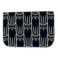 Load image into Gallery viewer, Cotton Canvas Cardholders - Cat Prints - Small Wallet : Black
