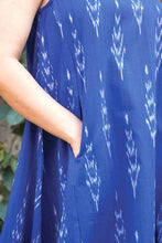Load image into Gallery viewer, Ikat Handloom Dresses : Burgundy / L/XL
