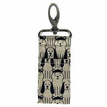 Load image into Gallery viewer, Lip Balm Bag - Dog Print: Black Dogs

