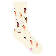 Load image into Gallery viewer, Socks that Support Self-Checks - Medium (Beige Women)
