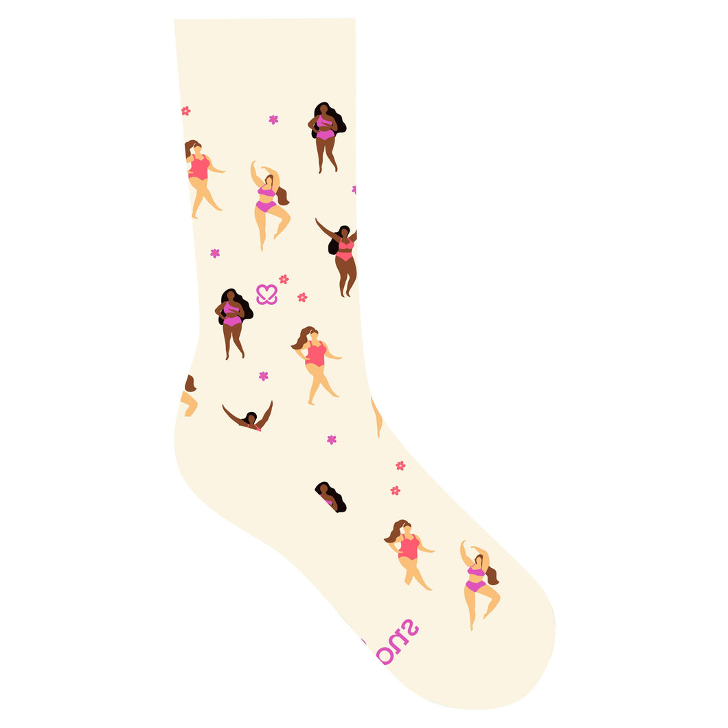 Socks that Support Self-Checks - Medium (Beige Women)