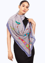 Load image into Gallery viewer, Folk Art Cat Scarf
