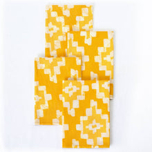 Load image into Gallery viewer, Napkin: Ikat - Gold-Organic
