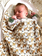Load image into Gallery viewer, Kantha Block Printed Baby Blanket - Tiger
