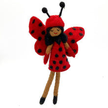 Load image into Gallery viewer, Ladybug Fairy Ornament: Saffron
