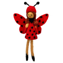 Load image into Gallery viewer, Ladybug Fairy Ornament: Meadow
