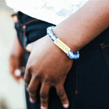 Load image into Gallery viewer, Recycled Glass Bracelet: Love
