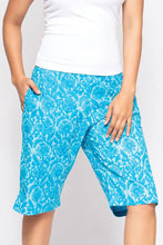 Load image into Gallery viewer, Block Print Cotton Shorts : Navy / S/M
