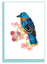 Load image into Gallery viewer, Bluebird on Flower Branch Mini
