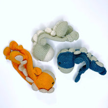 Load image into Gallery viewer, Dinosaur Lovey - Organic Cotton - Orange
