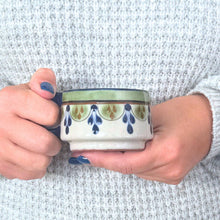 Load image into Gallery viewer, Guatemalan Hand-Painted Ceramic Cortado Cup - Green
