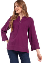 Load image into Gallery viewer, Flax Linen Tunics: Purple / S/M

