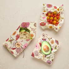 Load image into Gallery viewer, Bees Wrap Reusable Beeswax Wraps Lunch 3 Pack - Meadow Magic
