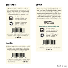 Load image into Gallery viewer, Kids Socks that Support Youth Sports | Green Soccer Balls: Toddler
