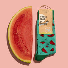 Load image into Gallery viewer, Socks that Provide Meals (Juicy Watermelon) - Medium
