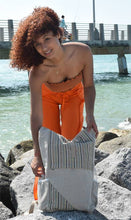 Load image into Gallery viewer, Natural Hemp Roll-Up Top Backpack
