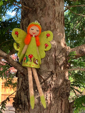 Load image into Gallery viewer, Clementine Fairy Felt Ornament - Woodlands
