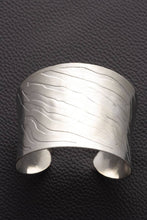 Load image into Gallery viewer, Textured Silver Cuff
