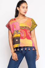 Load image into Gallery viewer, Cotton Kantha Crop Top
