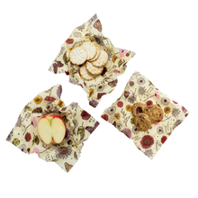 Load image into Gallery viewer, Medium 3 Pack - Vegan Wax - Meadow Magic Print

