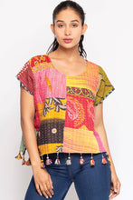 Load image into Gallery viewer, Cotton Kantha Crop Top
