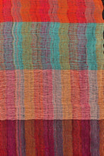 Load image into Gallery viewer, Kalya Wool &amp; Cotton Shawl - Blue Multi
