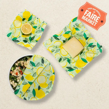 Load image into Gallery viewer, Bees Wrap Reusable Beeswax Food Wraps 3 Pack - Fresh Squeeze
