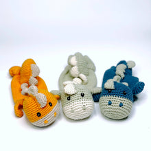 Load image into Gallery viewer, Dinosaur Lovey - Organic Cotton - Orange
