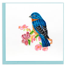 Load image into Gallery viewer, Bluebird on Flower Branch
