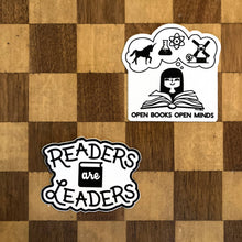 Load image into Gallery viewer, Vinyl Stickers - "Readers Are Leaders"
