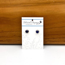 Load image into Gallery viewer, Lapis Lazuli Sterling Silver Stud Earrings

