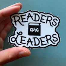 Load image into Gallery viewer, Vinyl Stickers - "Readers Are Leaders"
