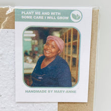 Load image into Gallery viewer, Growing Paper greeting card - Bee Kind: Plastic Sleeve
