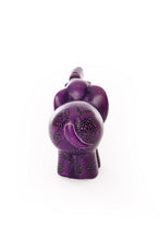 Load image into Gallery viewer, Purple Swirled Heart Soapstone Elephant
