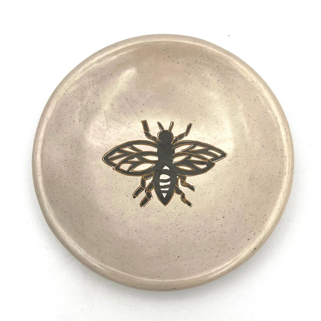 Honeybee Ceramic Ring Dish