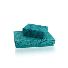 Load image into Gallery viewer, SERRV Teal Gift Box - Small
