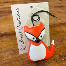 Load image into Gallery viewer, Mini Whimsical Fox Balsa Ornament
