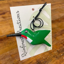 Load image into Gallery viewer, Mini Ruby-Throated Hummingbird Balsa Ornament
