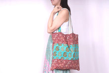 Load image into Gallery viewer, Sari Tote Bag (Cotton lined)
