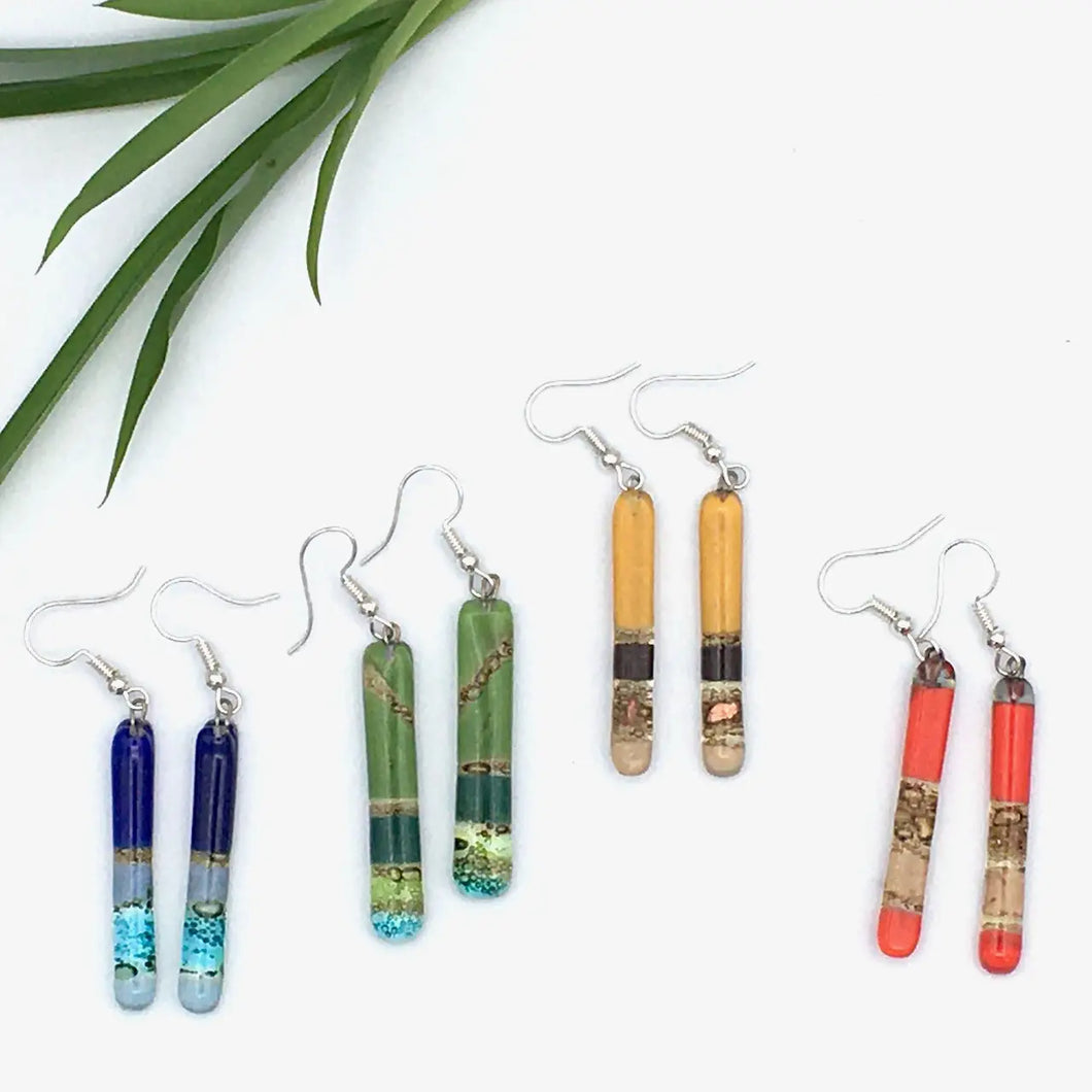 Fused Glass Earrings (Assorted Styles)