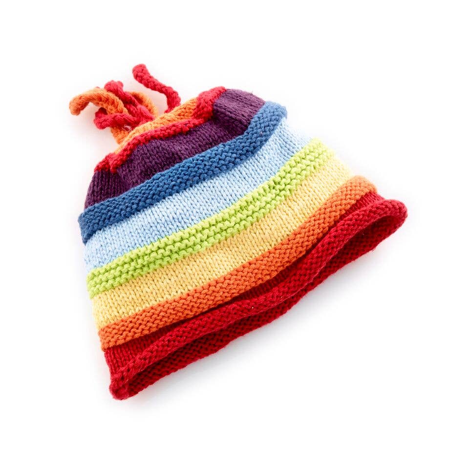 Rainbow Stripey Hat