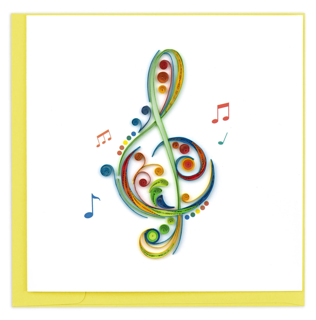Treble Clef Quilling Card