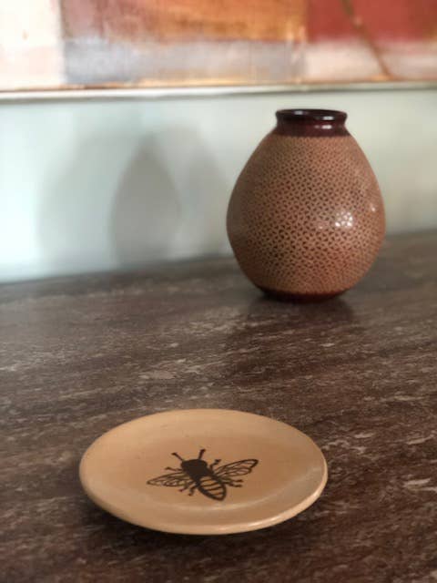 Ceramic Ring Dish - Honeybee