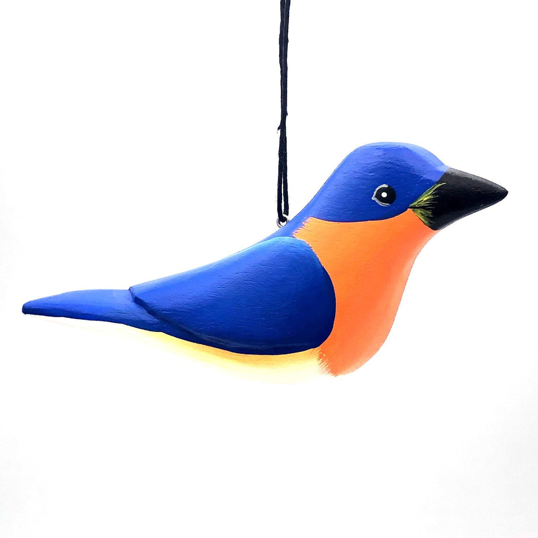 Eastern Bluebird Balsa Ornament