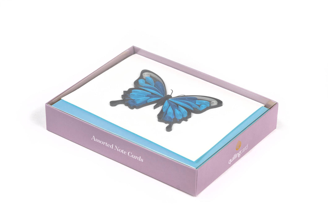 Note Card Box Set- Butterflies - Blue Morpho & more