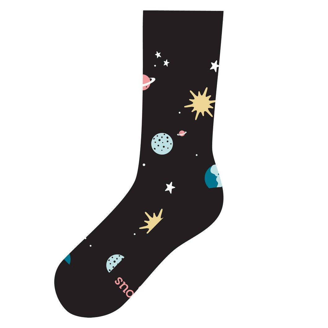 Socks that Support Space Exploration - Small (Black Galaxy)