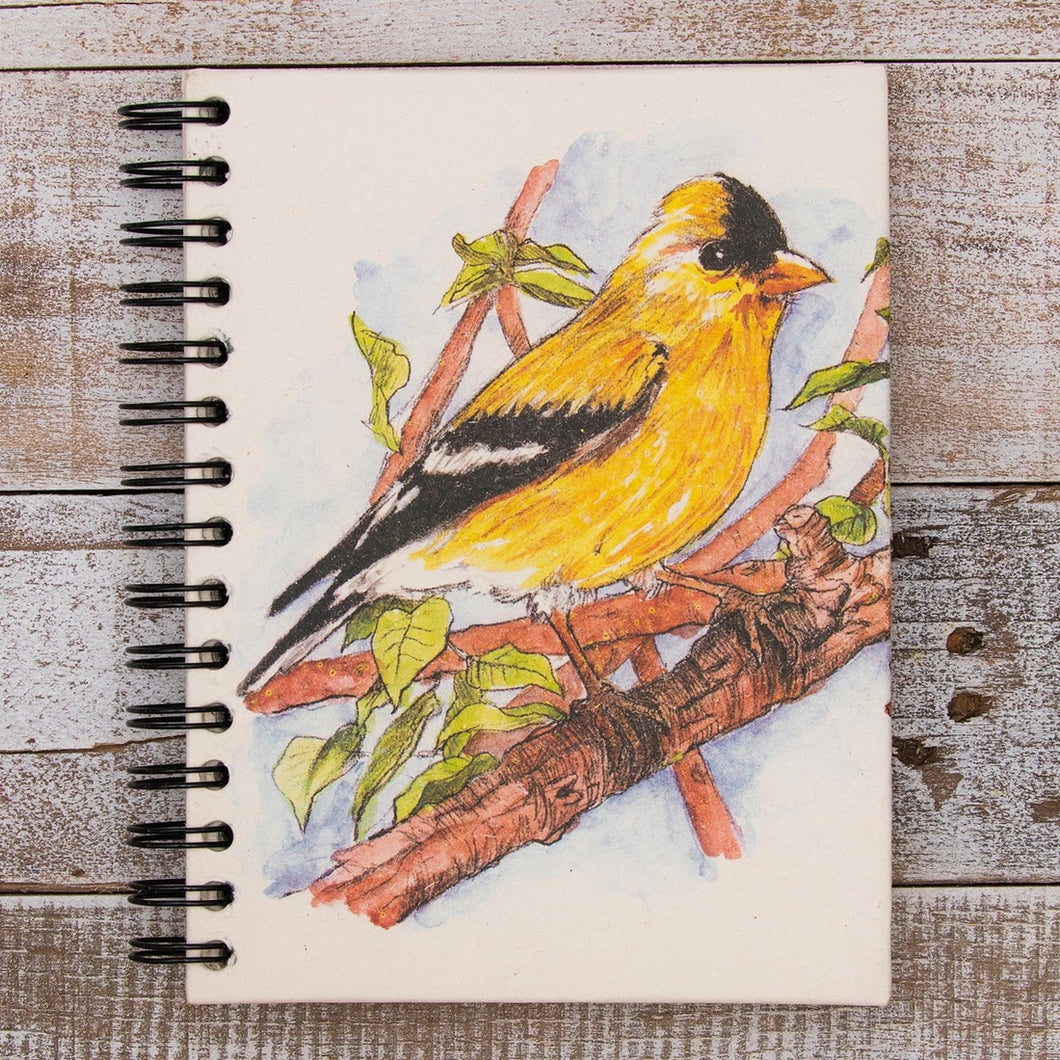 Large Notebook Goldfinch